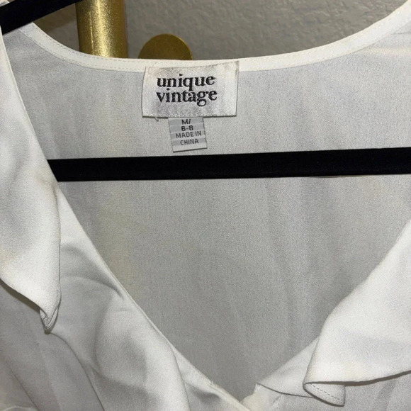 NWOT Unique Vintage Chiffon Top - Picture 4 of 4